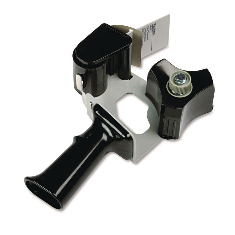 Pistol Grip Box Sealing Tape Dispenser, 3" Core, For Rolls Up To 2" X 60 Yds, Black