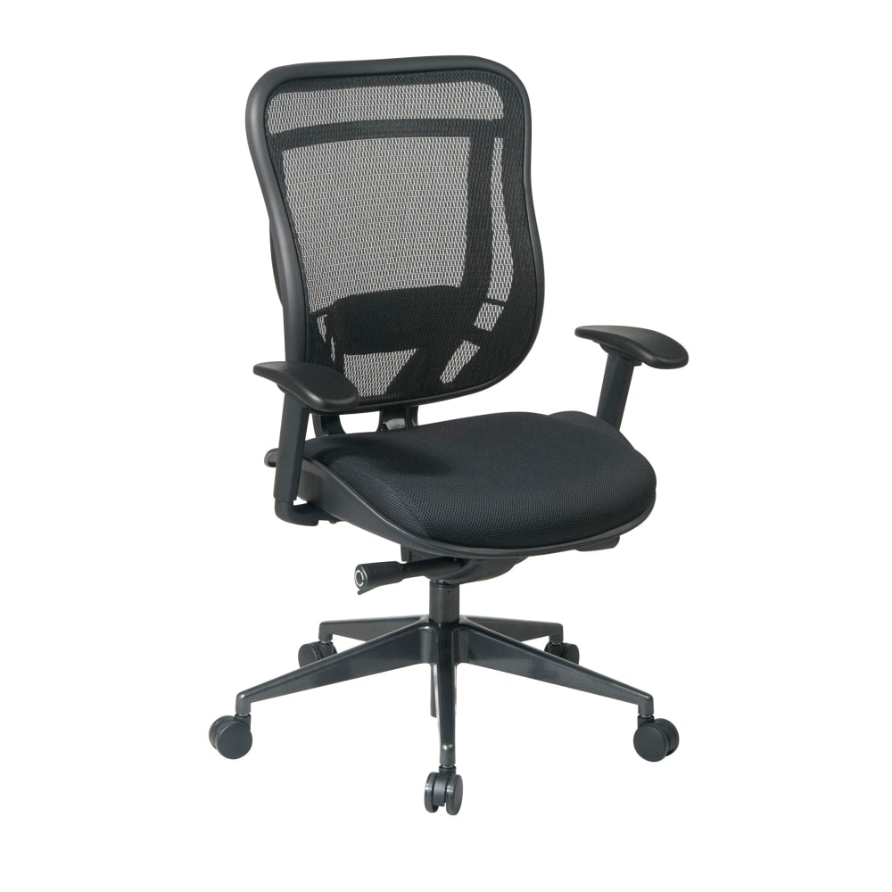 Office Star SPACE Big & Tall High-Back Mesh Chair, Black/Gunmetal
