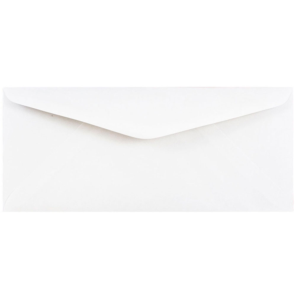 JAM Paper Booklet Commercial-Flap Envelopes, #11, Gummed Seal, White, Pack Of 500 Envelopes