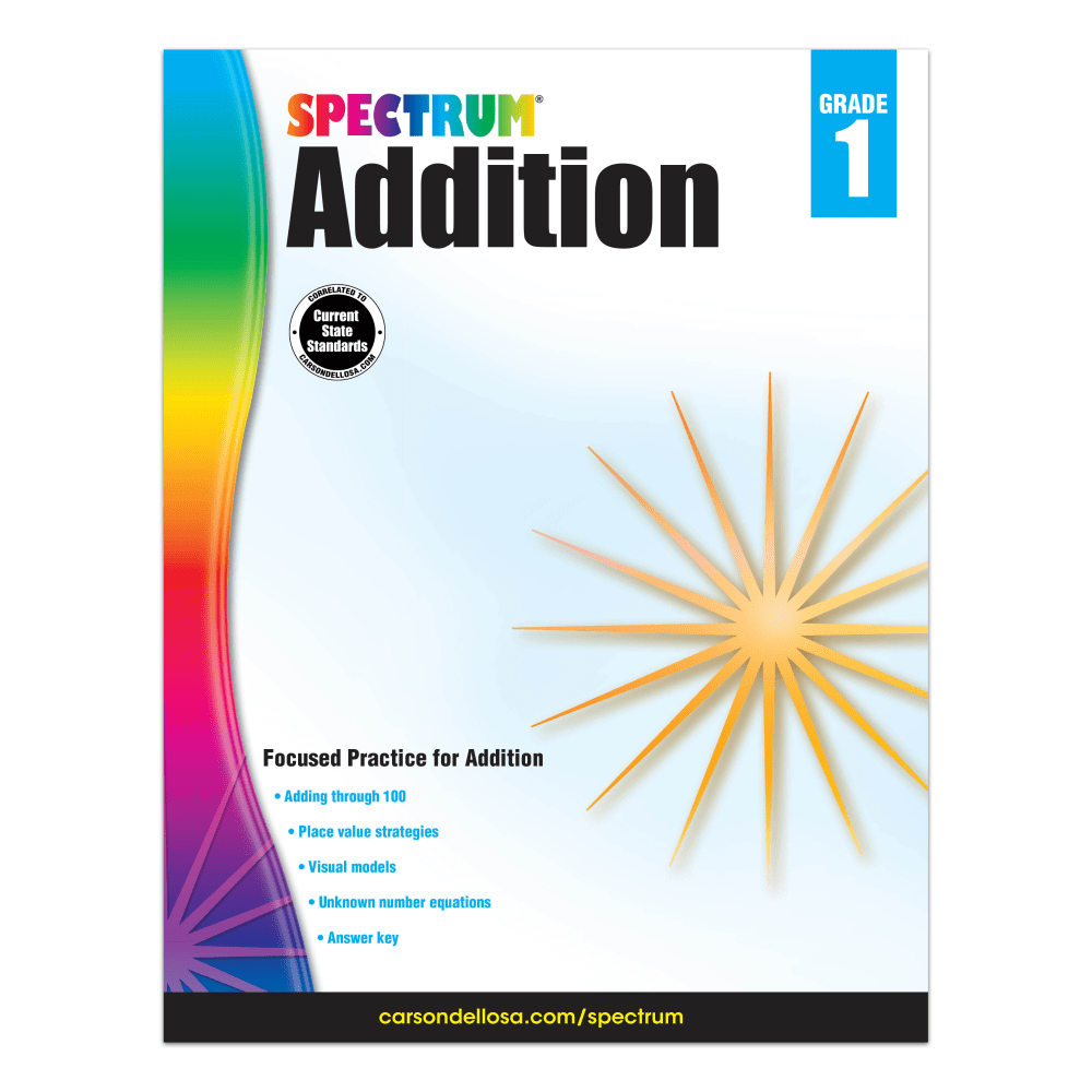 Spectrum Addition Workbook, Grade 1