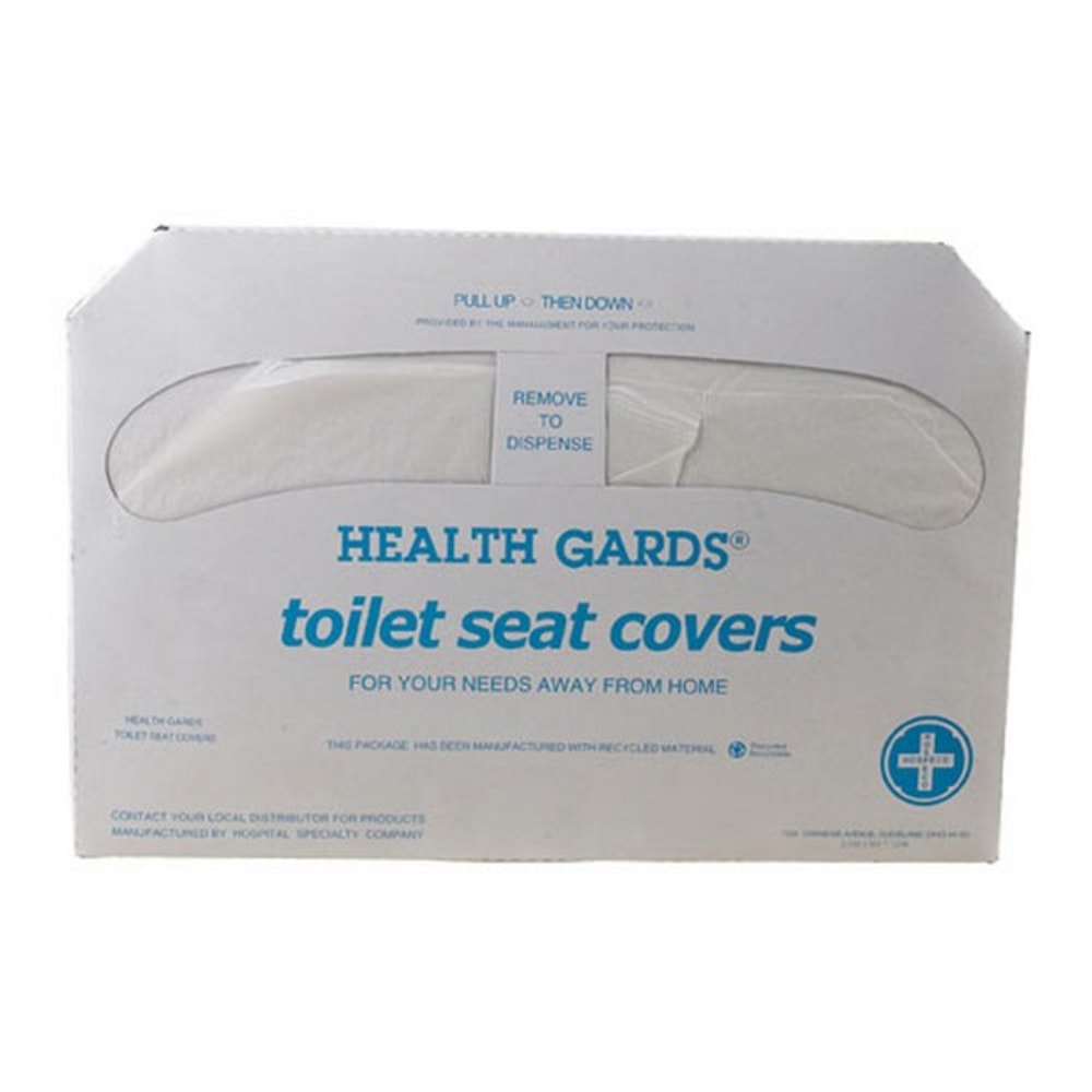 Winco Paper Toilet Seat Covers, 12in x 18in, Pack Of 250 Covers