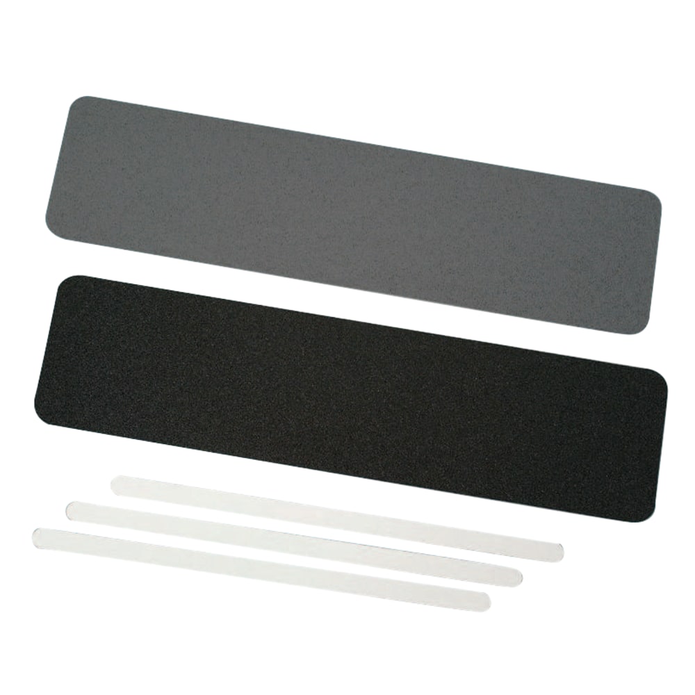 3M Personal Safety Division Safety-Walk 610 Series Slip-Resistant General-Purpose Tread, 6in x 2ft, Black, Case Of 50