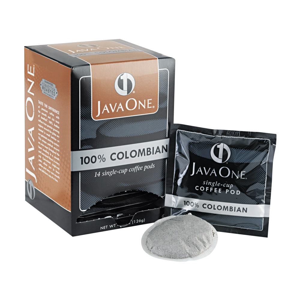 Java One Single-Serve Coffee Pods, Colombian Supremo, Carton Of 14