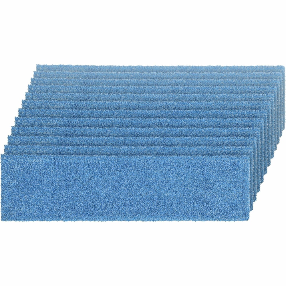 Rubbermaid Commercial Adaptable Flat-Mop Microfiber Pad, 19-1/2in x 5-1/2in, Blue