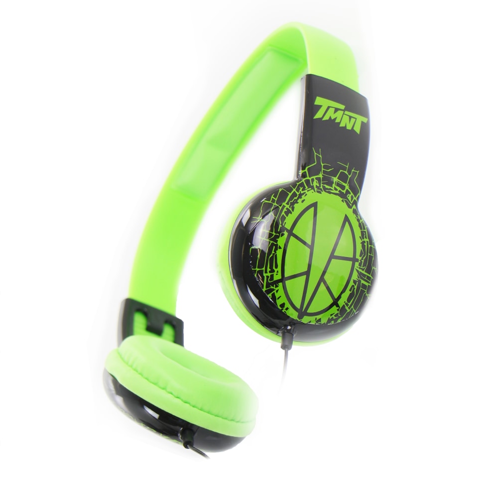Sakar Rise Of The Teenage Mutant Ninja Turtles Kid-Safe Headphones, Green