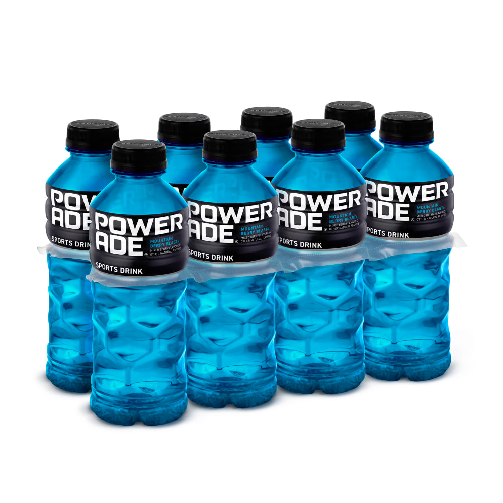 POWERADE Bottles, Mountain Berry Blast, 20 Fl Oz, Case Of 24 Bottles
