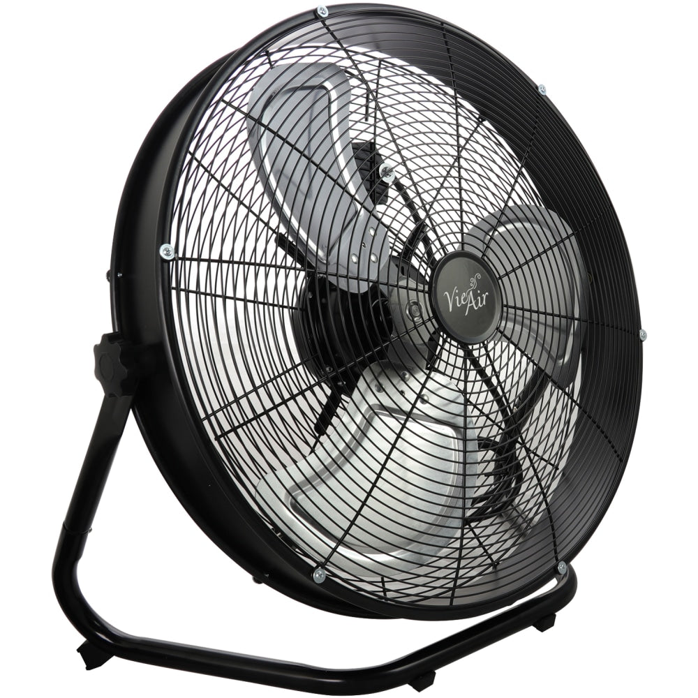 Vie Air 20in Industrial Floor Drum Fan, Black