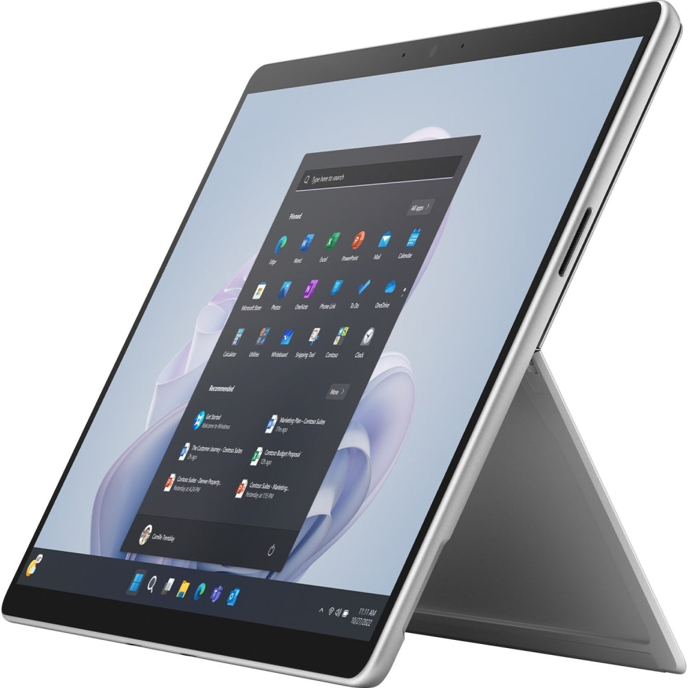 Microsoft Surface Pro 9 - Tablet - Intel Core i7 - 1255U / up to 4.7 GHz - Evo - Win 11 Home - Intel Iris Xe Graphics - 16 GB RAM - 256 GB SSD - 13in touchscreen 2880 x 1920 @ 120 Hz - Wi-Fi 6 - platinum