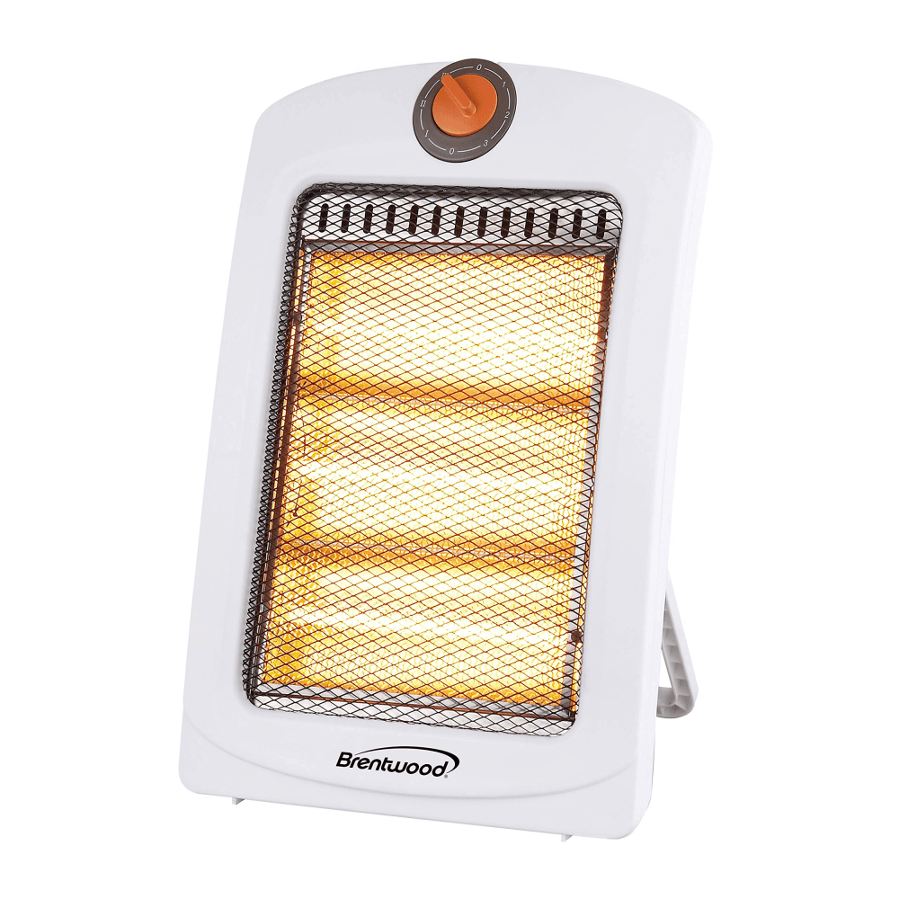 Brentwood 1000-Watt Portable Space Heater, 18-1/4in x 3in, White