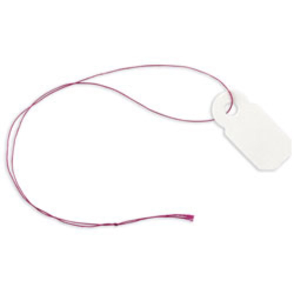 Office Depot Brand Jewelry Tags, 0.38in x 0.81in, White, Pack Of 100