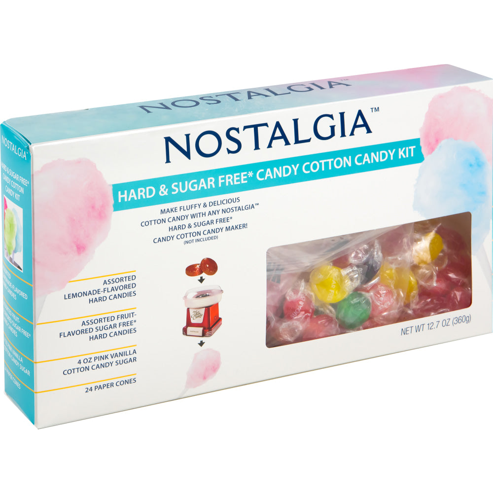 Nostalgia Electrics Hard & Sugar-Free Candy Cotton Candy Party Kit