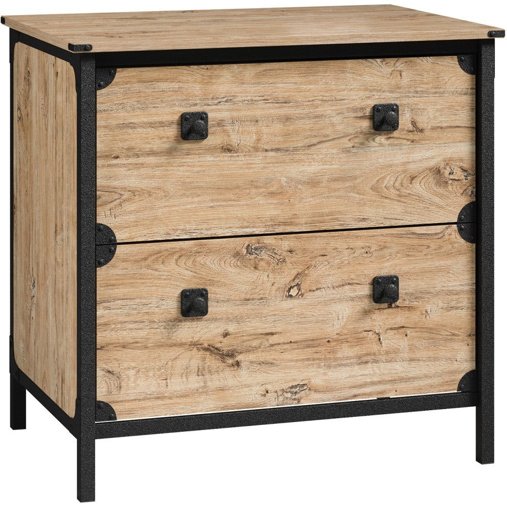 Sauder River 30inW x 20-3/4inD Lateral 2-Drawer File Cabinet, Milled Mesquite