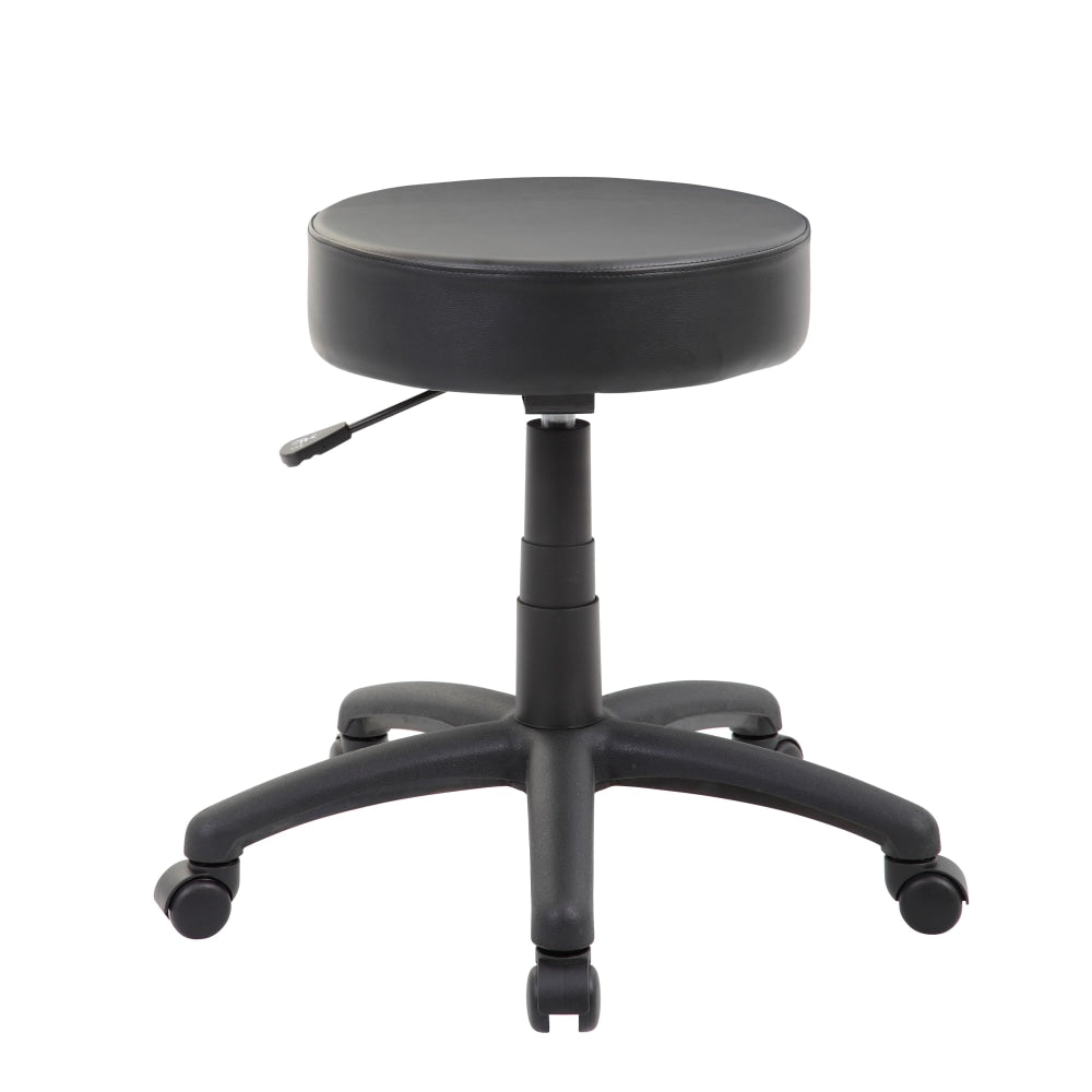 Boss Office Products Dot Stool in Antimicrobial Vinyl, Black