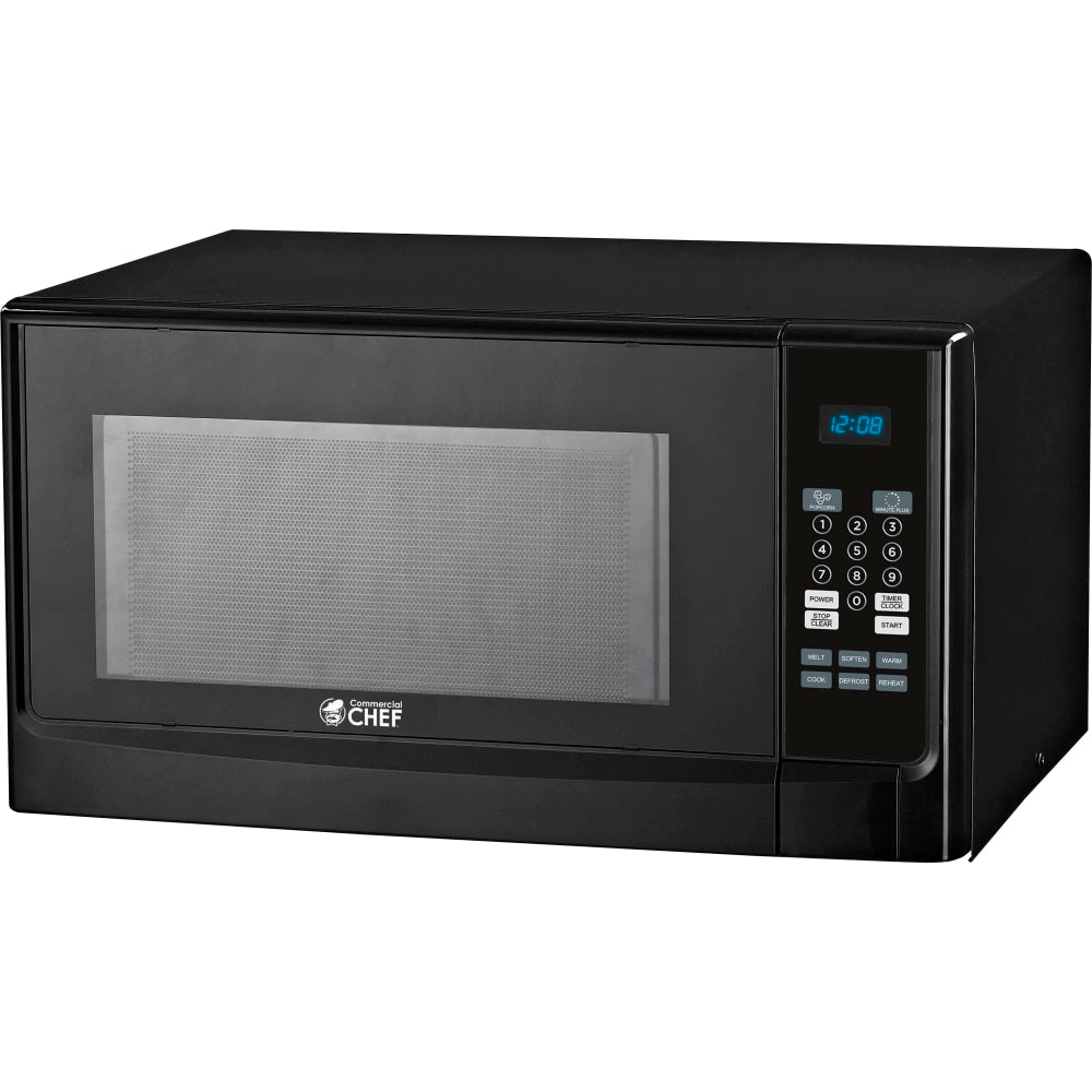 Commercial Chef 1.4 Cu. Ft. Counter-Top Microwave, Black