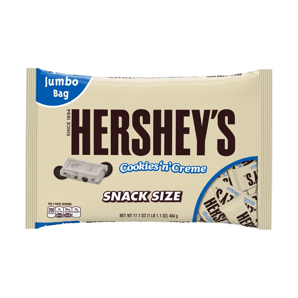 Hersheys Cookies "n Creme Snack-Size Treats, 17.1-Oz Bulk Container, Pack Of 2