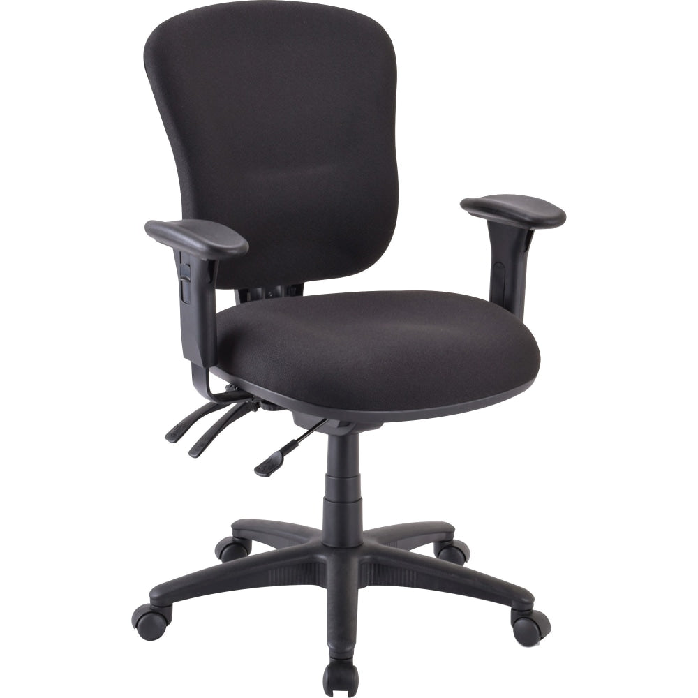 Lorell Accord Series Mid-Back Fabric Task Chair, Black