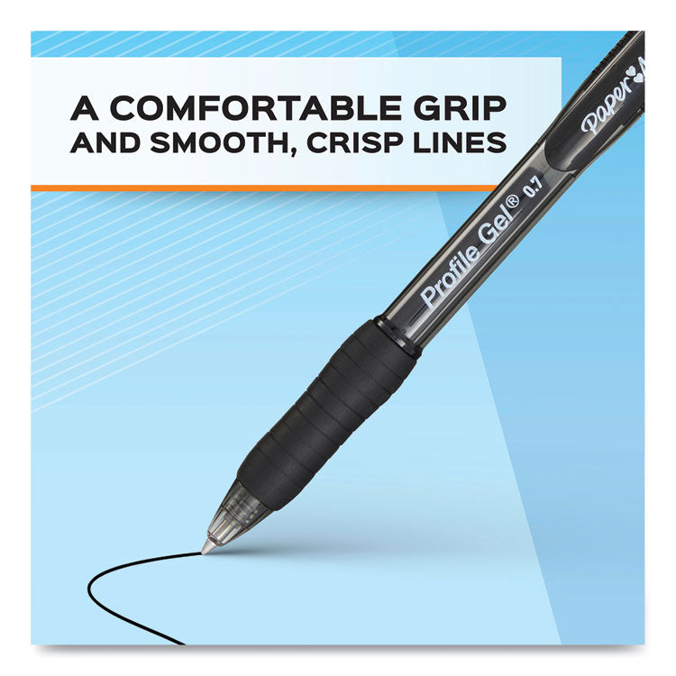 Profile Gel Pen, Retractable, Medium 0.7 Mm, Assorted Ink And Barrel Colors, 4/pack