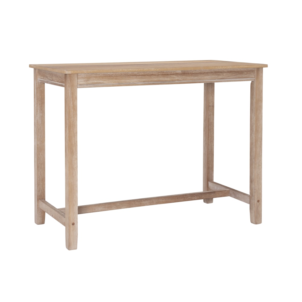Linon Walker Counter Pub Table, 36inH x 47-1/4inW x 23-3/4inD, Acacia