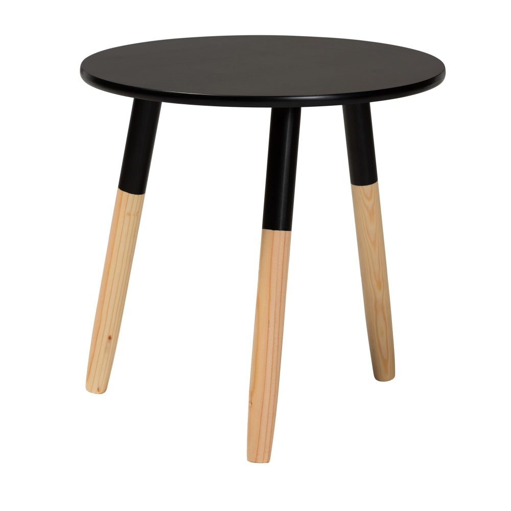 Baxton Studio Obert 2-Tone Coffee Table, 18-15/16inH x 18-15/16inW x 18-15/16inD, Black/Oak Brown