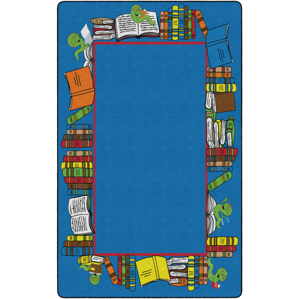 Flagship Carpets Bookworm Border, Rectangle, 7ft 6in x 12ft, Multicolor