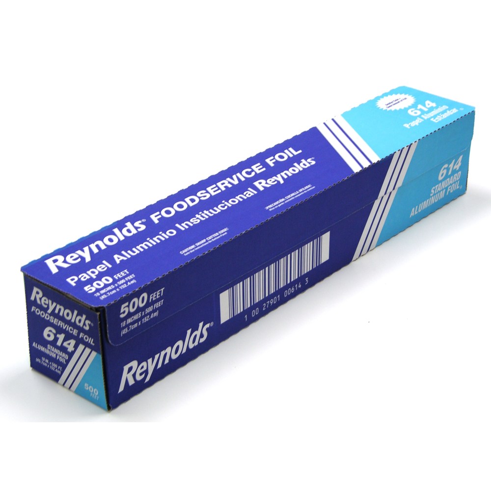 Reynolds Standard Roll Aluminum Foil, 18in x 500ft
