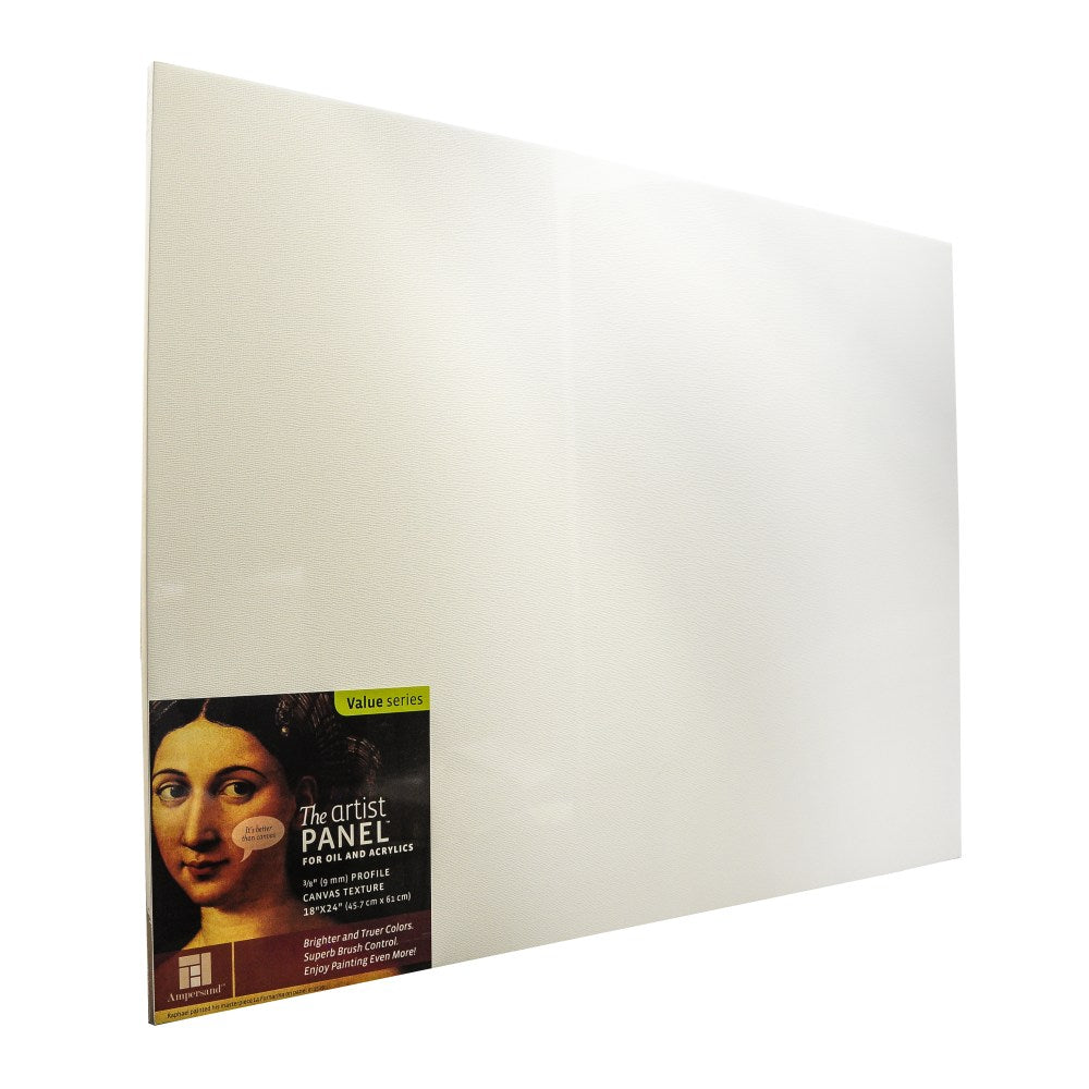Ampersand Artist Panel Canvas Texture Flat Profile, 18in x 24in, 3/8in, Each