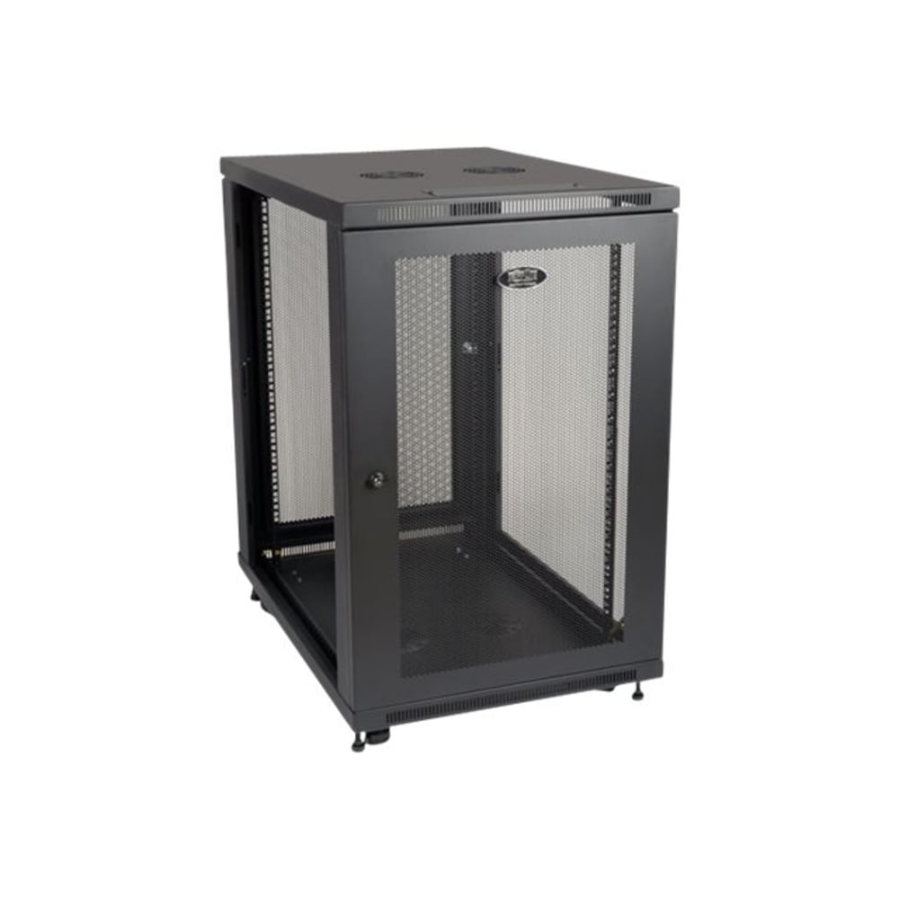 Tripp Lite 18U Rack Enclosure Server Cabinet 33in Deep w/ Doors & Sides - Rack cabinet - black - 18U - 19in