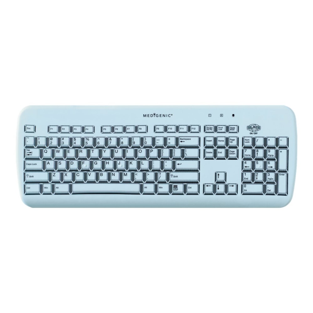 Medigenic Essential - Keyboard - USB - QWERTY - US - light blue