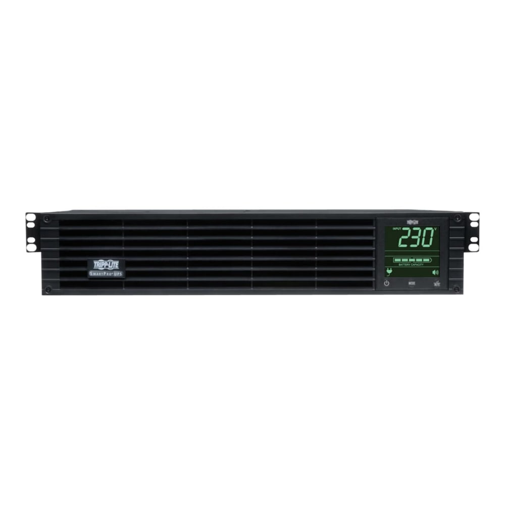 Tripp Lite UPS 1500VA 1350W 230V Line-Interactive UPS - 8 C13 Outlets, C14 Input, Network Card Option, LCD, USB, DB9, 2U - UPS (rack-mountable) - 1350 Watt - 1500 VA - output connectors: 8 - 2U - black