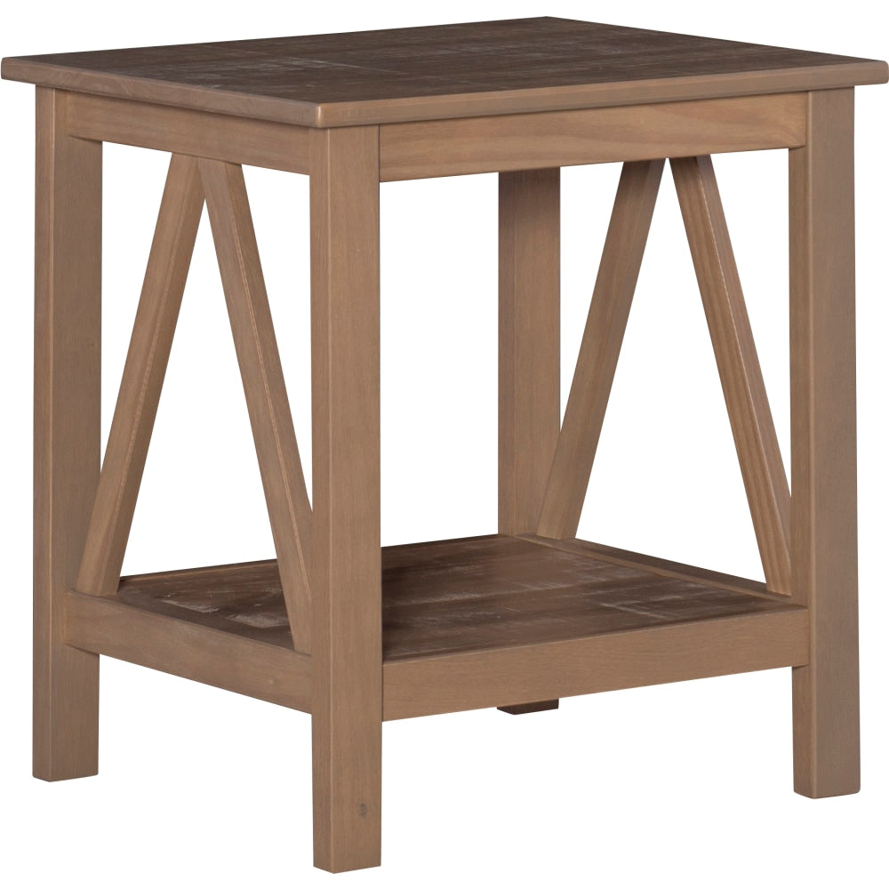 Linon Rockport End Table, Driftwood