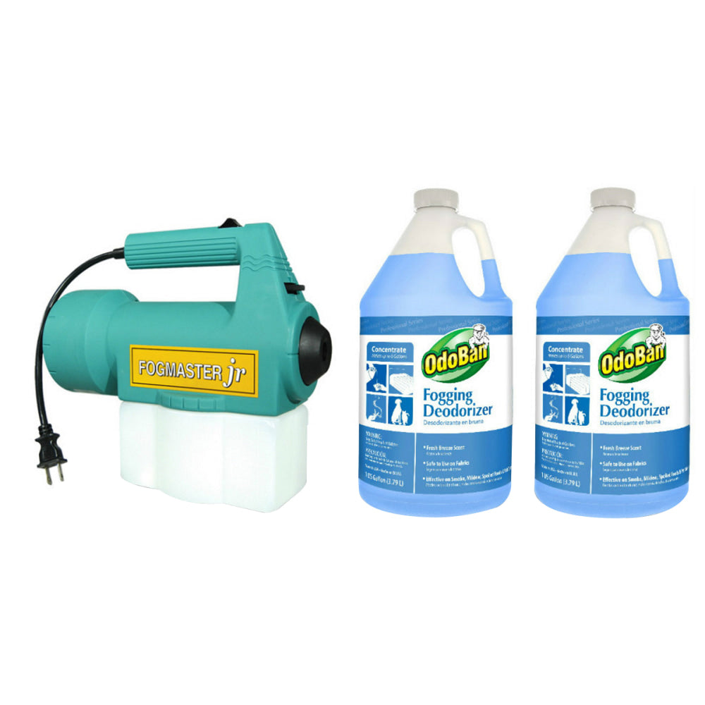 OdoBan Fogmaster Jr. Electric Handheld Fogger & Fogging Deodorizer, Fresh Scent, 128 Oz, Case Of 2 Bottles