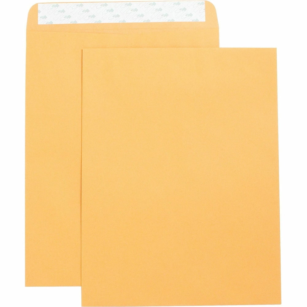 Business Source Self Adhesive Kraft Catalog Envelopes - Catalog - 10in Width x 13in Length - 28 lb - Self-sealing - Kraft - 250 / Box - Brown Kraft