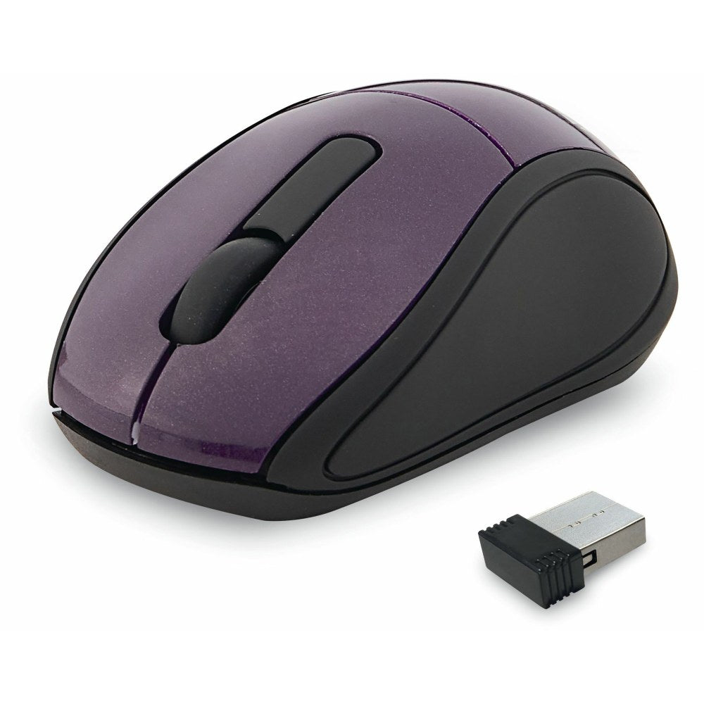 Verbatim Wireless Mini Travel Optical Mouse, Purple