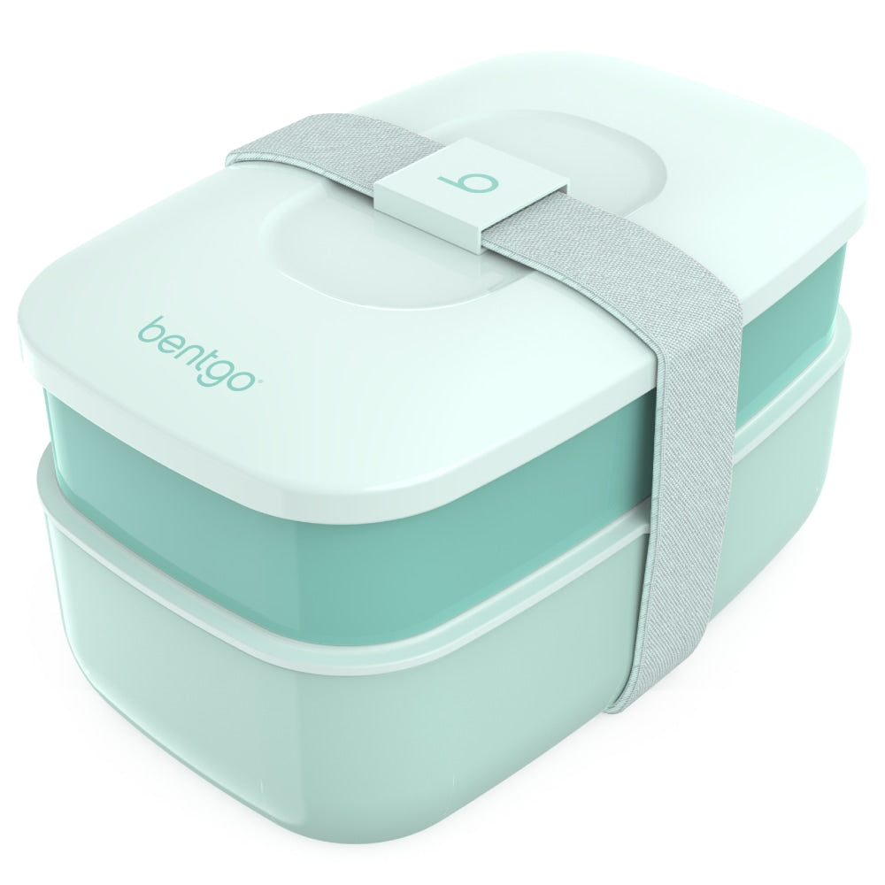 Bentgo Classic All-In-One Lunch Box Container, 3-13/16inH x 4-3/4inW x 7-1/8inD, Coastal Aqua