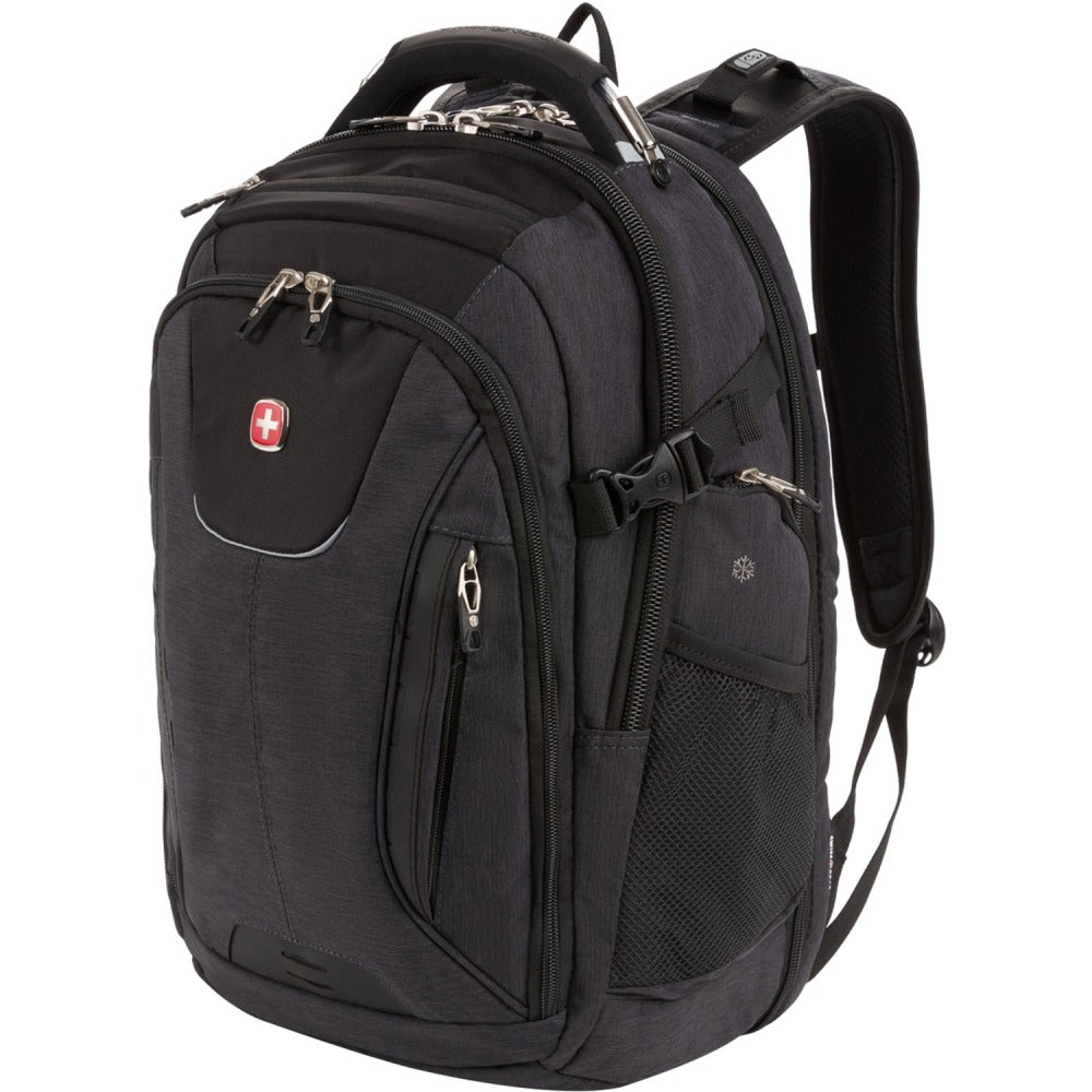 Swissgear Usb Scansmart Backpck - Fits 15In Laptop W/Tab Pocket Grey