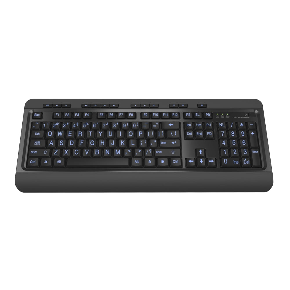 Azio KB505U Vision USB Keyboard, Black