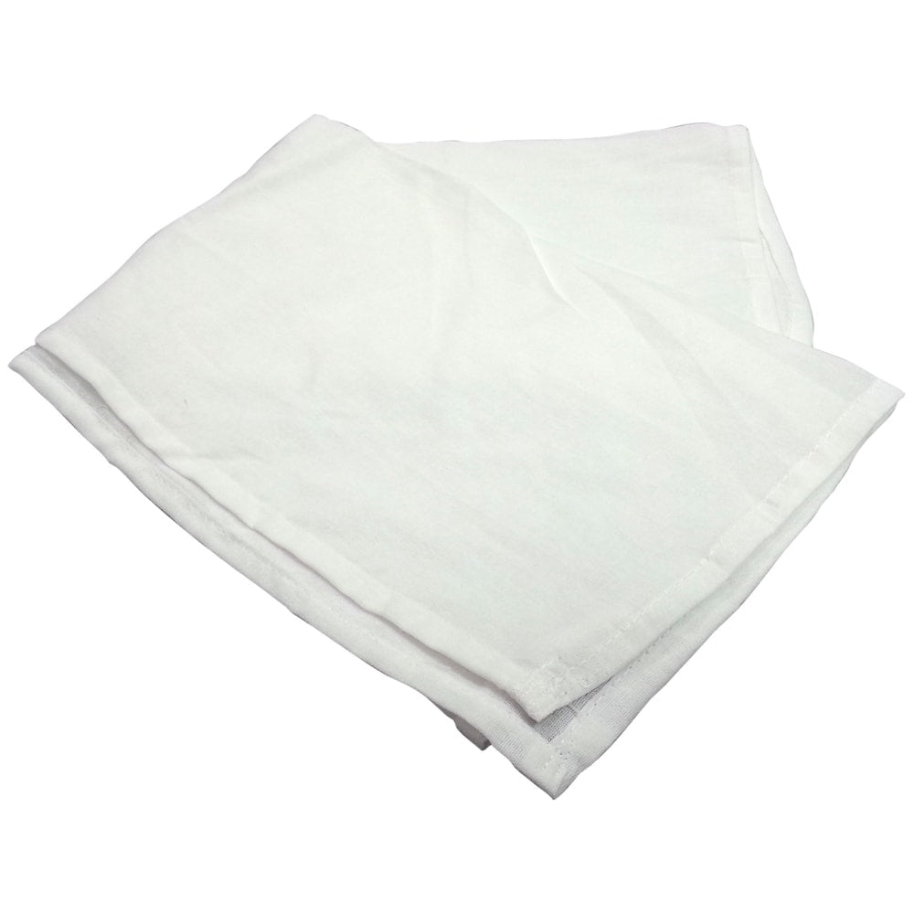 Kitchen Basics Flour Sack Towels, 24in x 36in, White, Pack Of 12 Towels