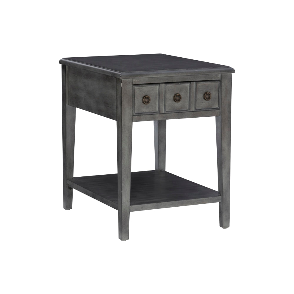 Powell Southam Side Table, 26inH x 20inW x 24inD, Gray
