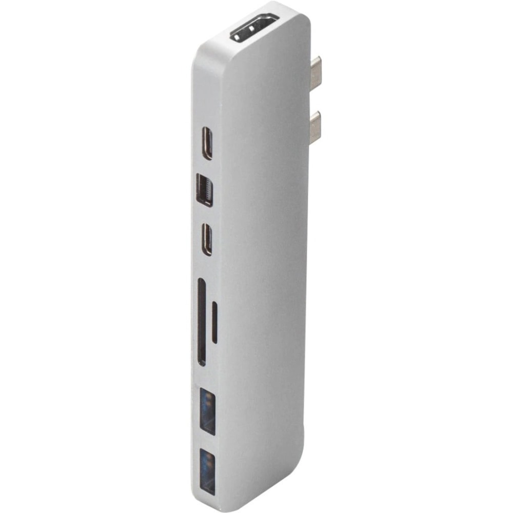 Hyper, HyperDrive PRO 8-in-2 USB-C Hub, 7/16inH x 1-1/4inW x 5-3/16inD, Silver, GN28D_SILVER