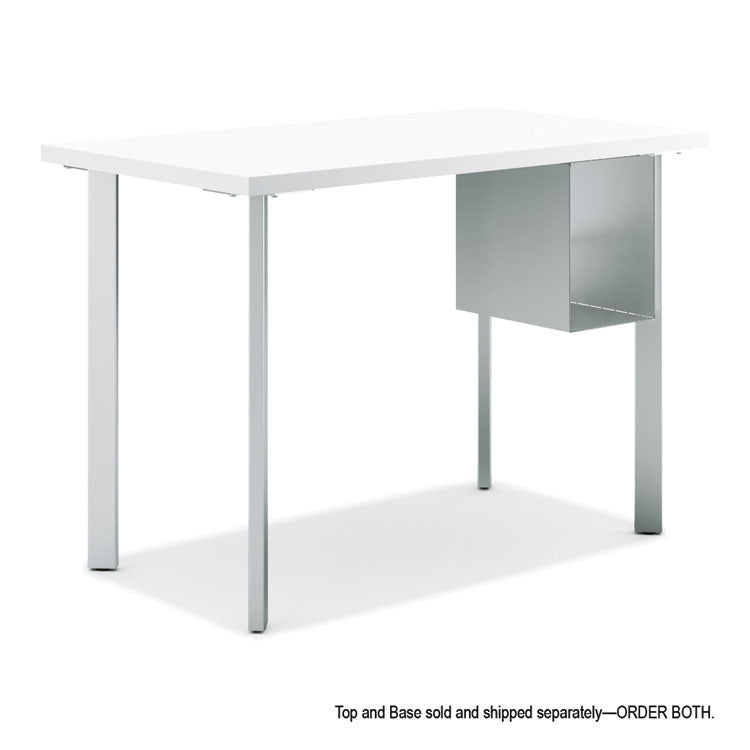 Coze Writing Desk Post Legs with U-Storage Compartment, 5.75" x 28", Silver, 4 Legs/Set