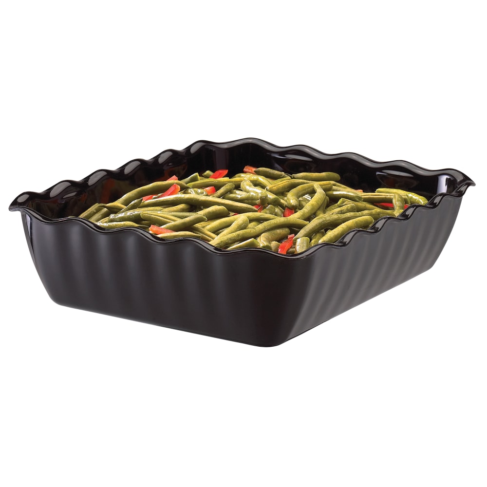 Cambro Plastic Deli Crocks, 4.9 Qt, Black, Pack Of 6 Crocks