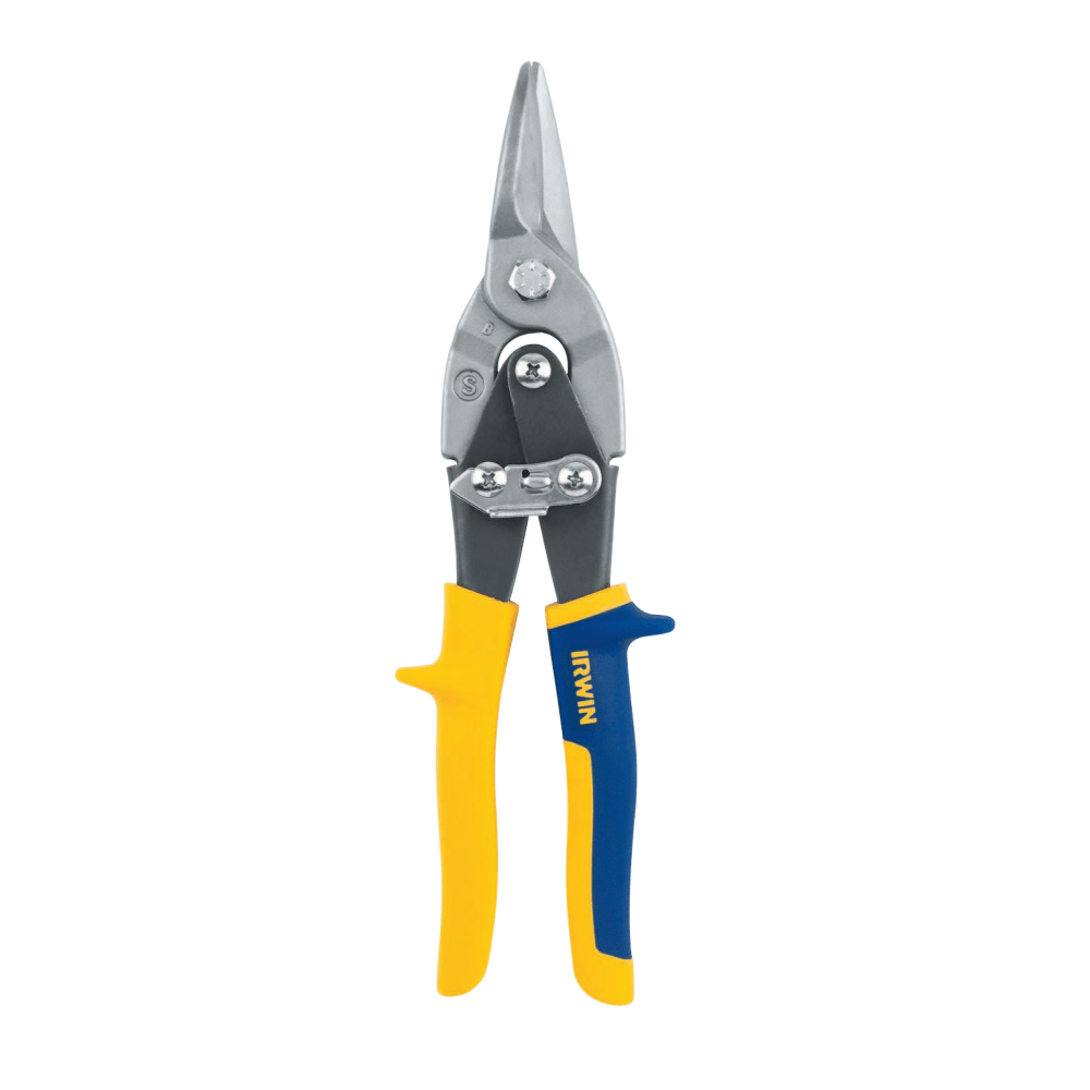 IRWIN Straight Cut Compound Action Utility Snips, 10in Tool Length
