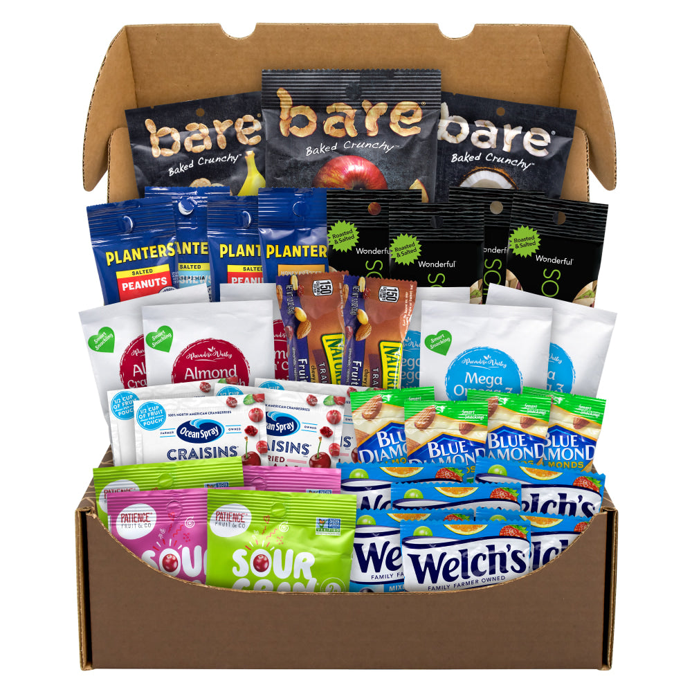 Snack Box Pros Fruits & Nuts Snack Box, 5 Oz, Box Of 37 Snacks