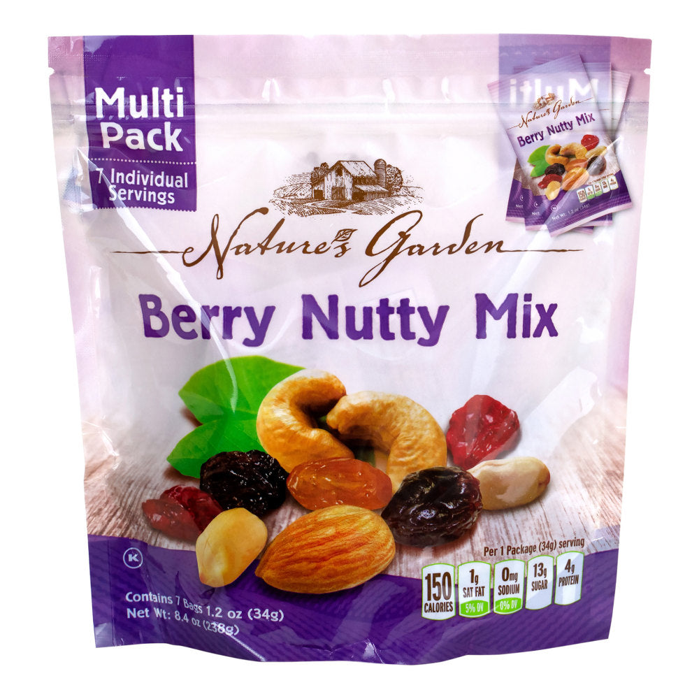 NATUREs GARDEN Berry Nutty Mix Multipack, 7 Count, 6 Pack