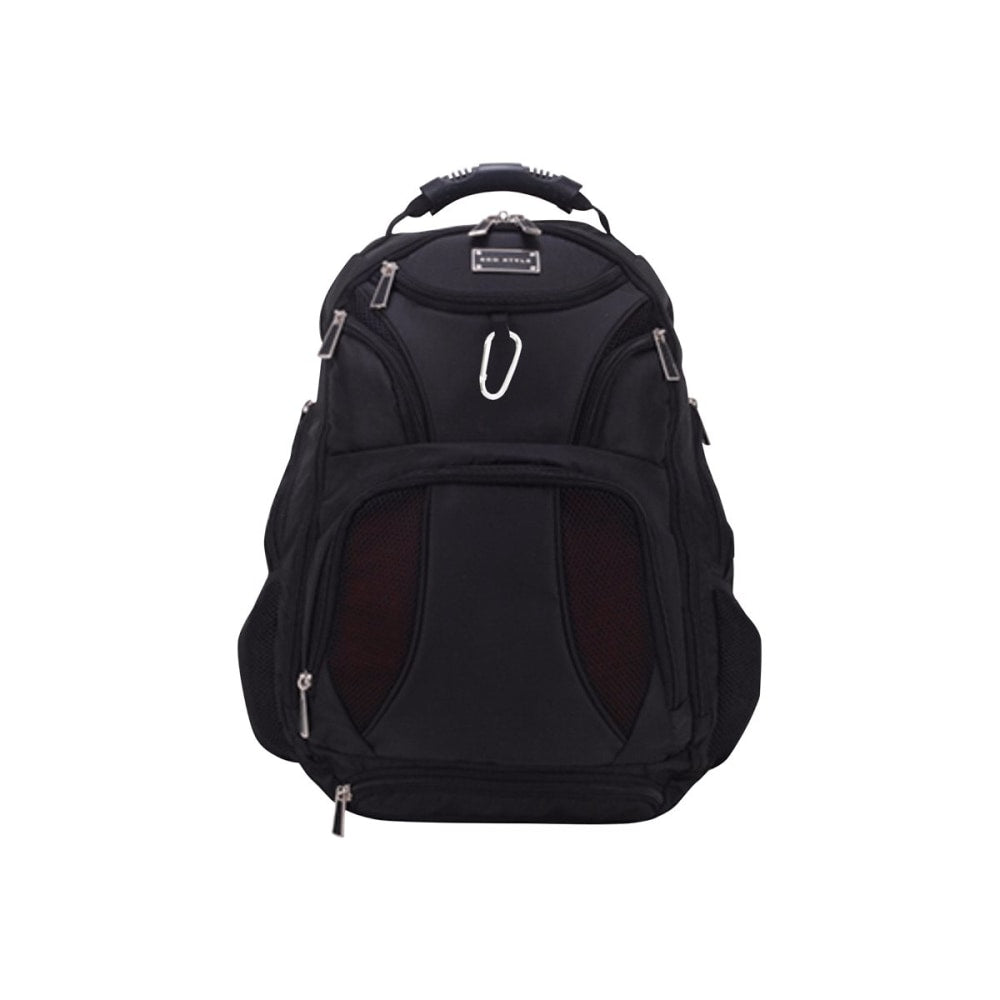 ECO STYLE Jet Set Smart Backpack - Notebook carrying backpack - 17.3in - black