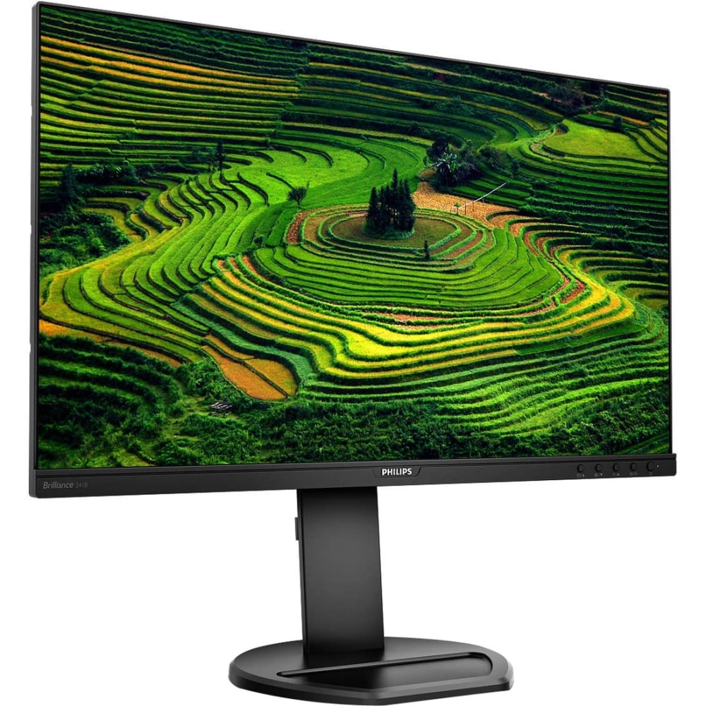 Philips 241B8QJEB 23.8in Full HD WLED LCD Monitor - 16:9 - Black - 24in Class - In-plane Switching (IPS) Technology - 1920 x 1080 - 16.7 Million Colors - Adaptive Sync - 250 Nit - 5 ms GTG - 60 Hz Refresh Rate