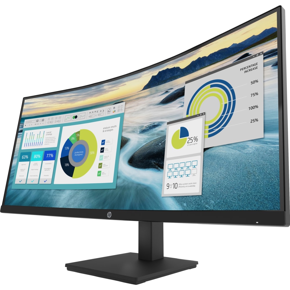 HP P34HC G4 34in WQHD Curved Screen LCD Monitor