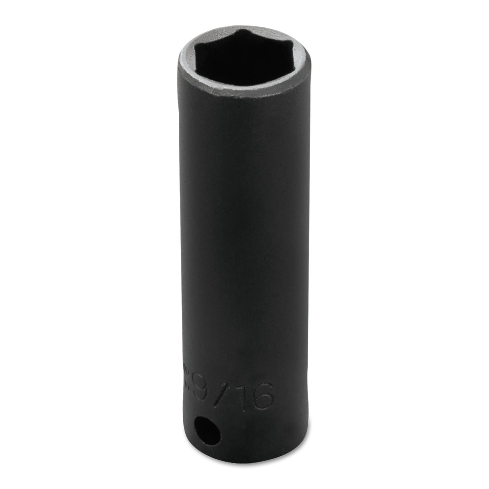 PROTO Torqueplus Deep Impact Socket, 3/8in Drive, 9/16in Opening, 6-Point