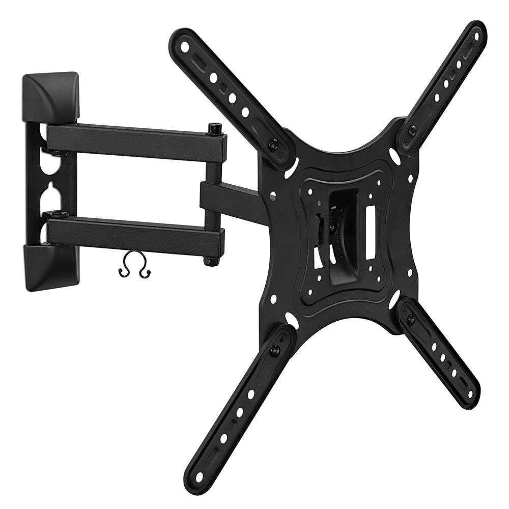 Mount-It! Full-Motion Wall Mount With Swivel For 24 - 55in TVs, 10inH x 11inW x 3.5inD, Black