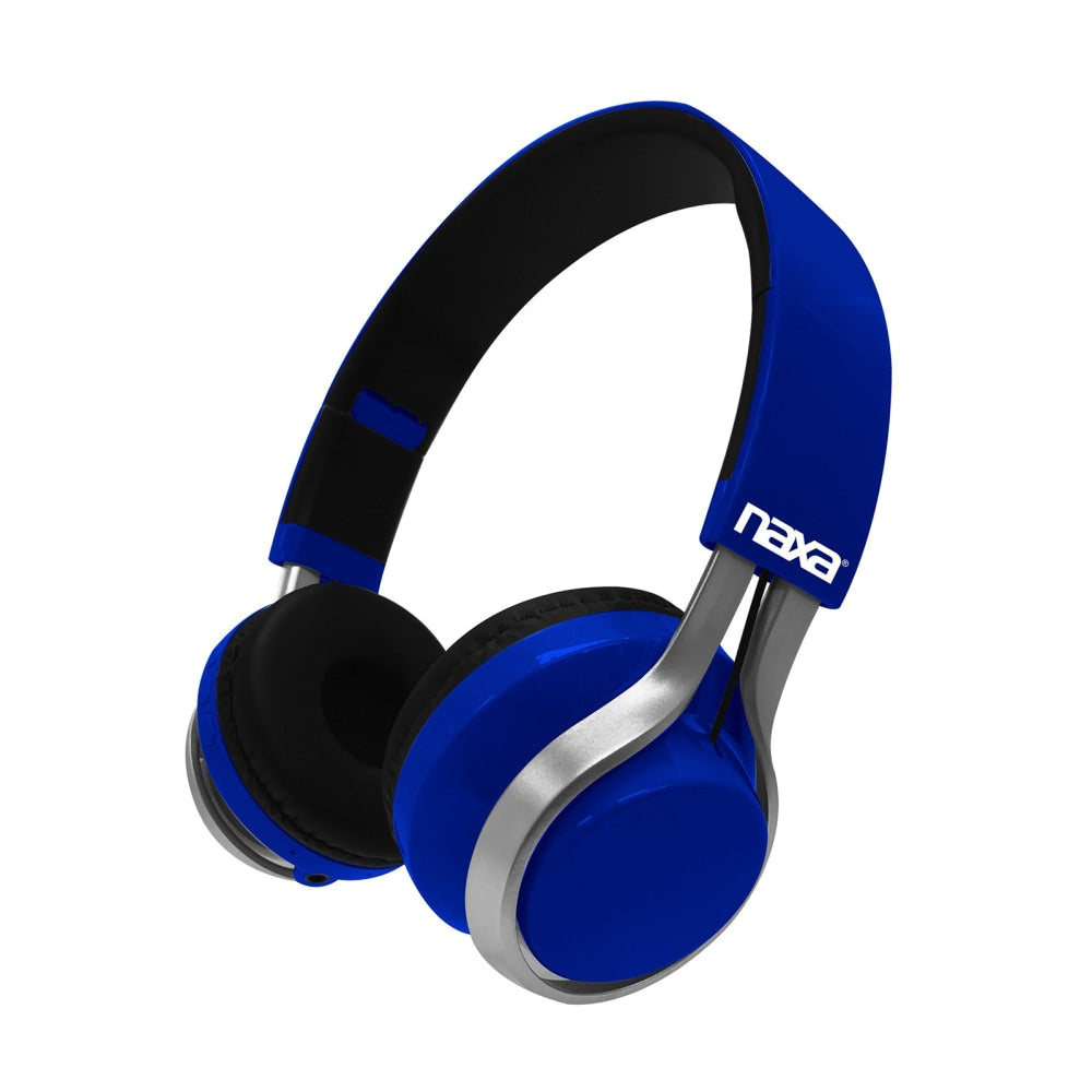 Naxa METRO GO Bluetooth Wireless Headphones, Blue